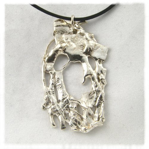 Fused rectanglar pendant